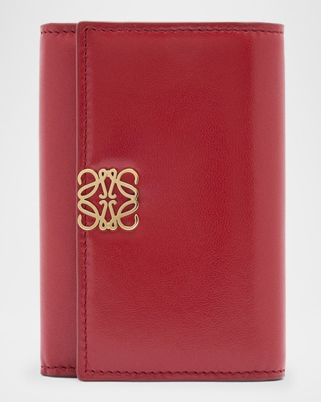 Small Anagram Wallet in Napa Leather